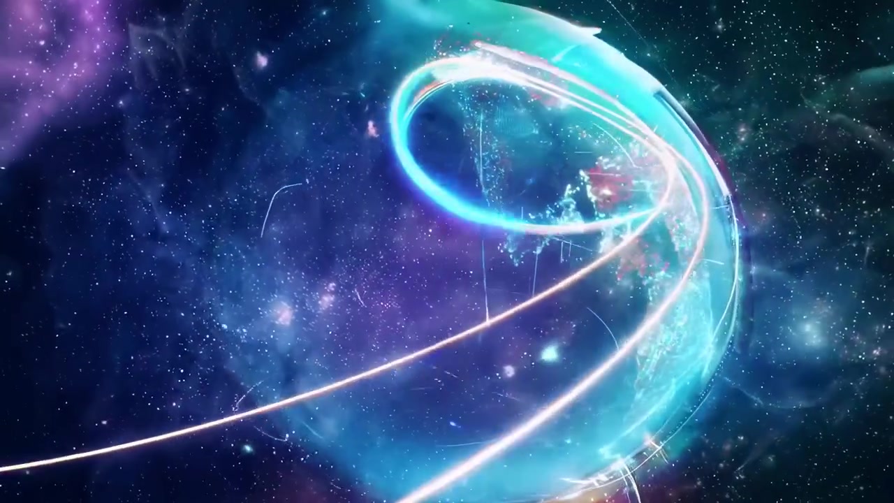 Terra digitale futuristica con connessioni di rete globali nello spazio