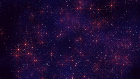 Sparkling-stars-illuminate-a-vibrant-purple-and-red-background