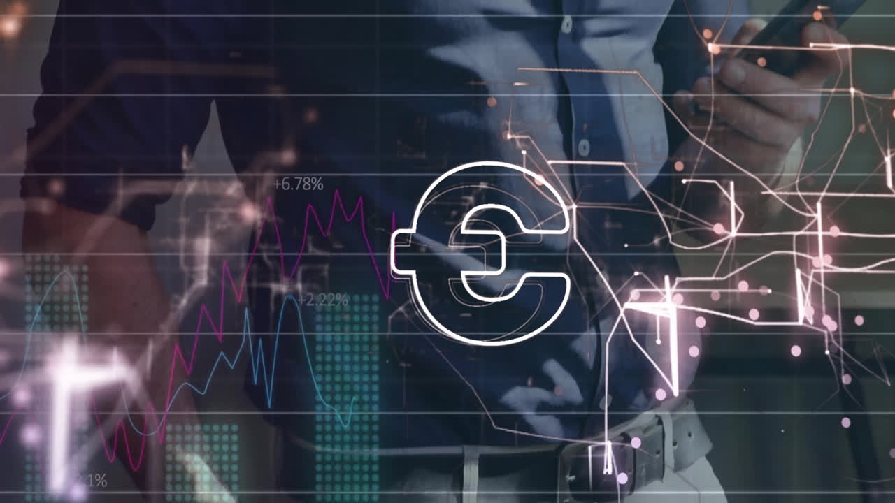 유로 표지판의 애니메이션, 데이터 처리를 통한 연결 네트워크