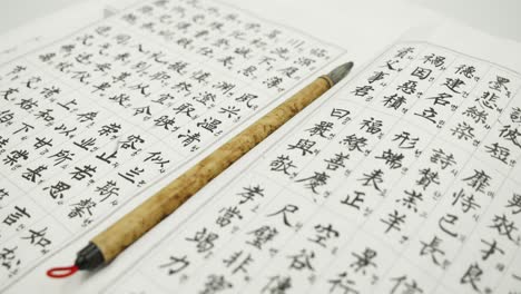 Klassiker-Mit-Tausend-Zeichen---Chinesisches-Gedicht---Buchumschlag-Mit-Text-Mit-Tausend-Zeichen,-üben-Sie-Chinesisch-Nach-Buch