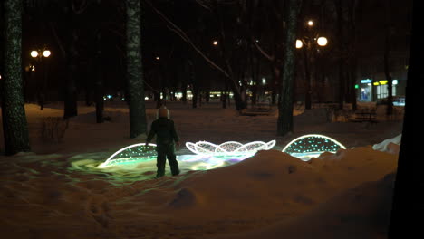 Caminar-En-El-Parque-De-Invierno