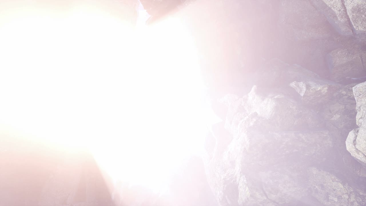 신비한 동굴 안의  ⁇ 빛