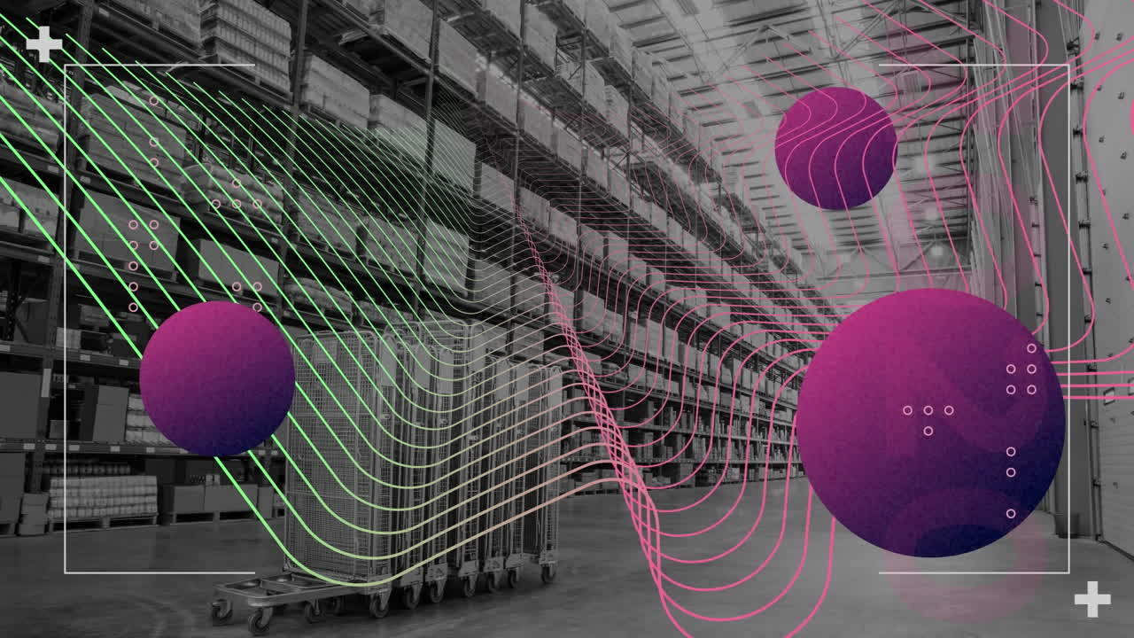 Animation of new years text over in background