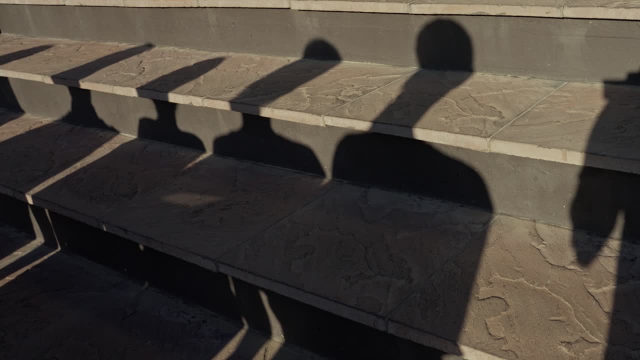 Shadows on Outdoor Steps