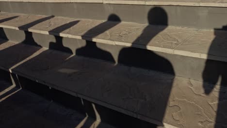 shadows on outdoor steps