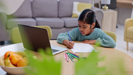 Mädchen,-Kind-Und-Laptop,-Bildung