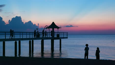 insel ishigaki bei sonnenuntergang