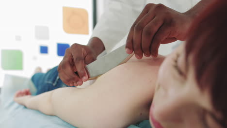 sessão de fisioterapia