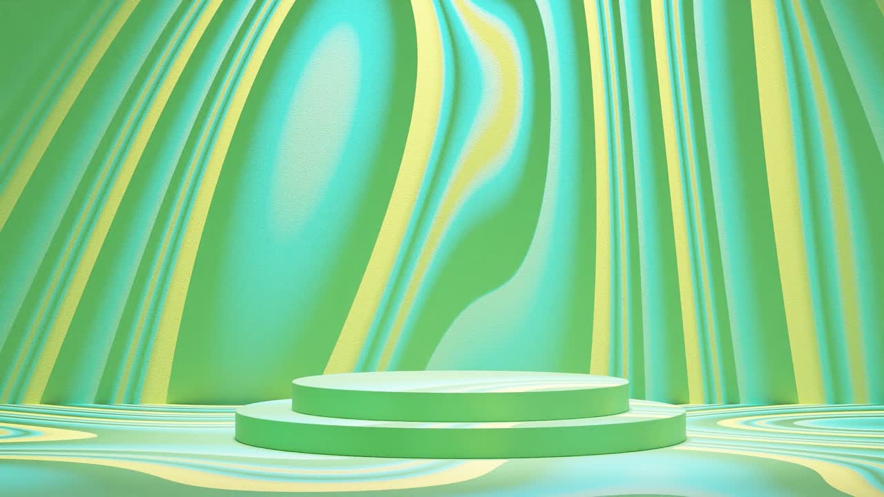 exhibición de productos para venta de comercio electrónico descuento con fondo líquido animación de renderización 3d desencadenante psicodélico bucle sin fin