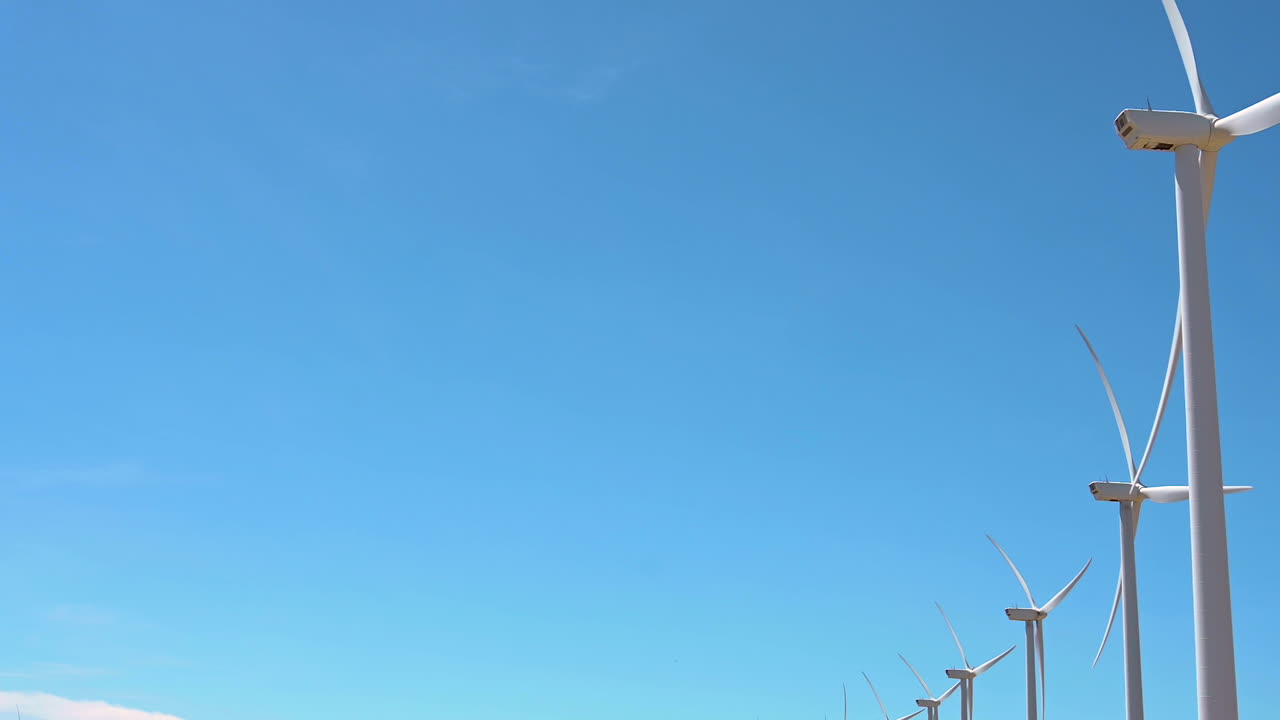 모하비, 캘리포니아에서 아름다운 날에 풍차 농장 아름다운 풍경