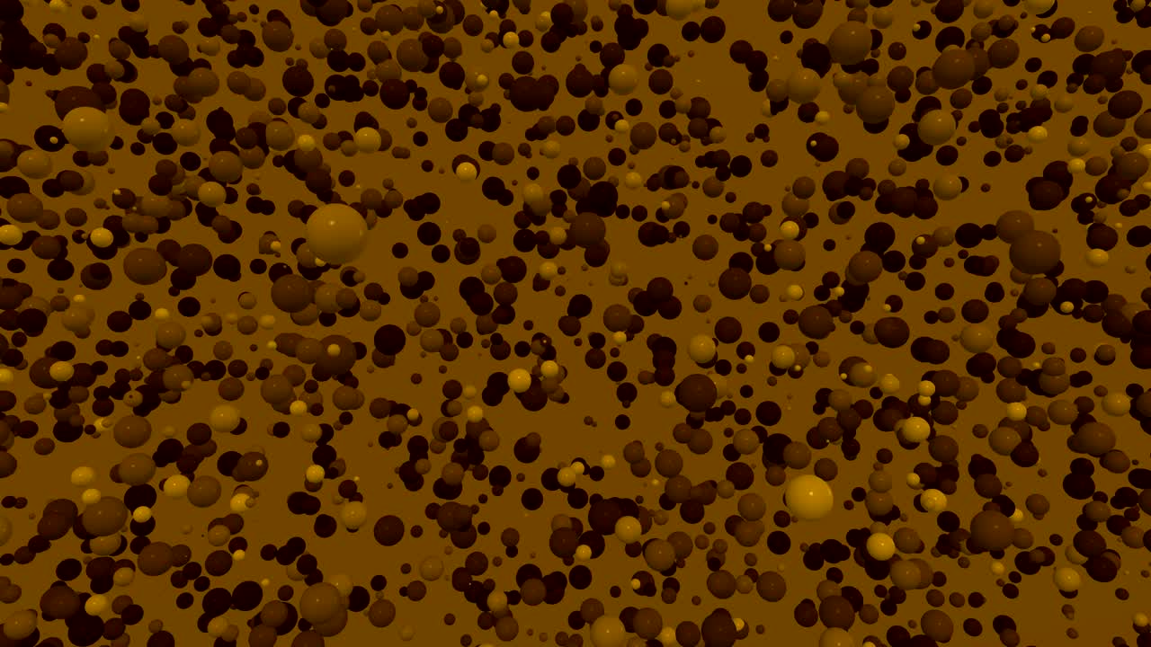 video animado en 3d con bolas y burbujas 4k
