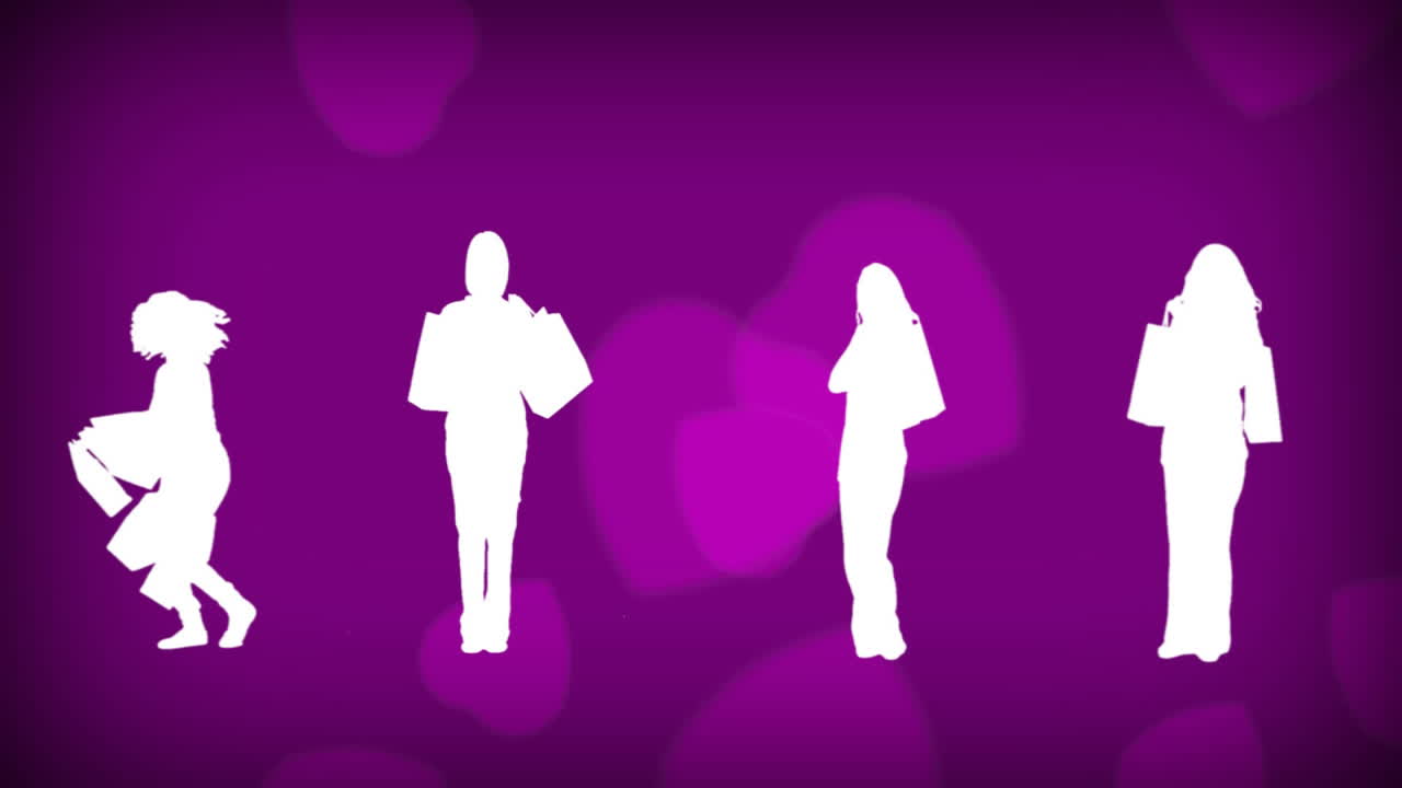 siluetas femeninas en las compras