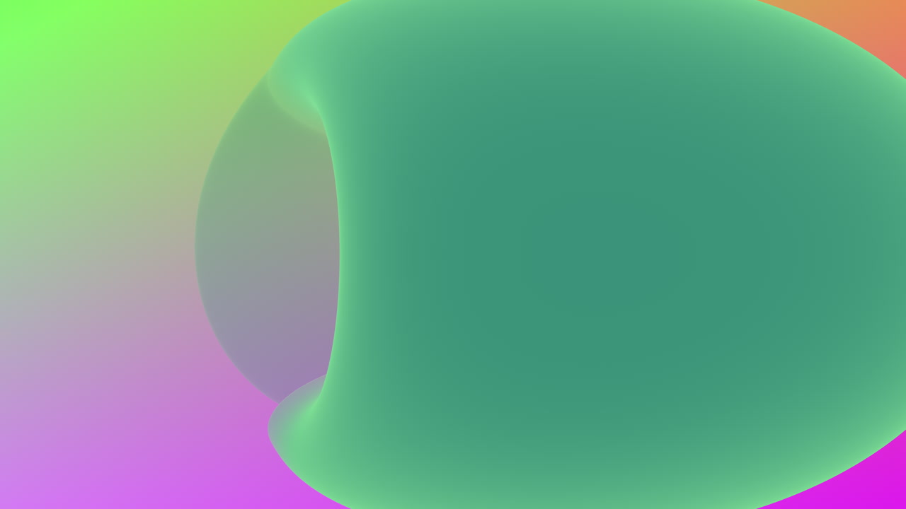 diseño abstracto vibrante con centro curvo - colores verde, púrpura y rosa