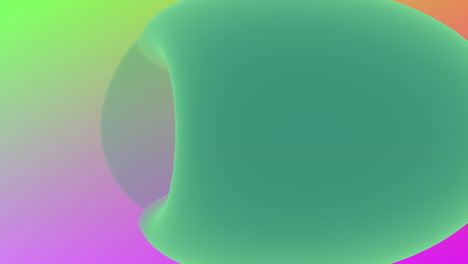 vibrant abstract design with curved center - green, purple, and pink colors