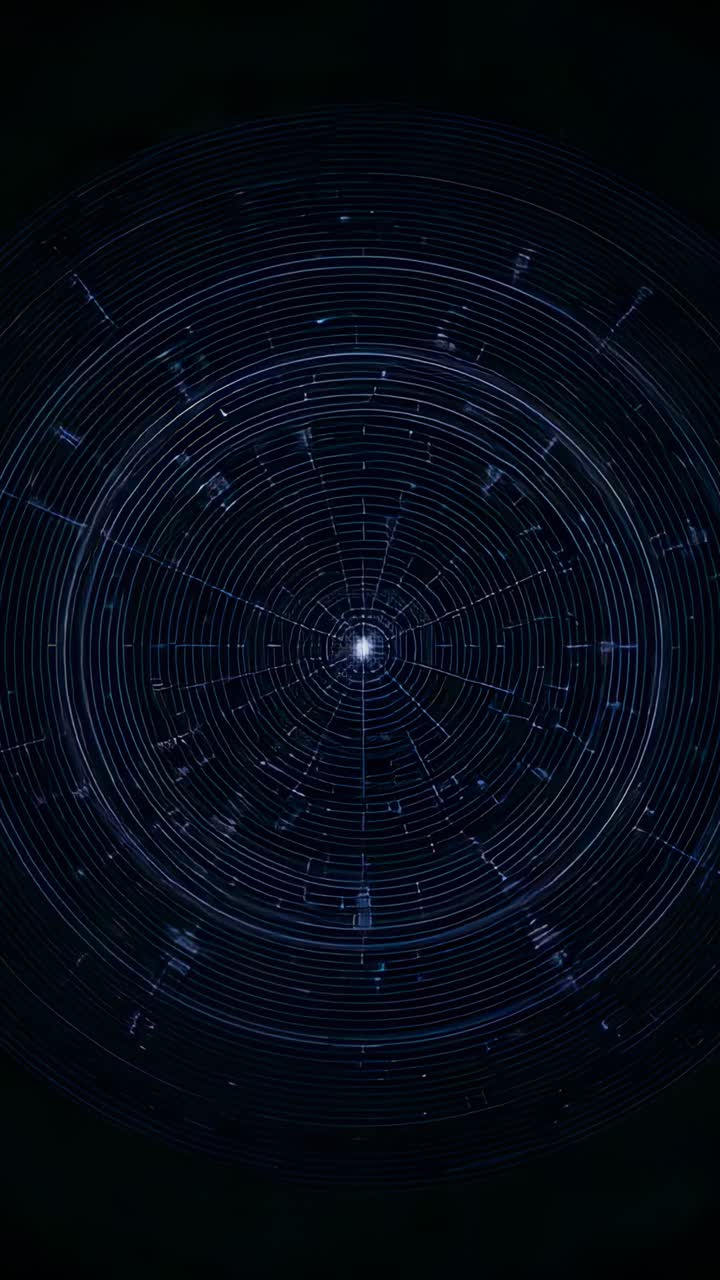 Vertical video: Animating bright core after frames advance, shifting streaks on black, flickering