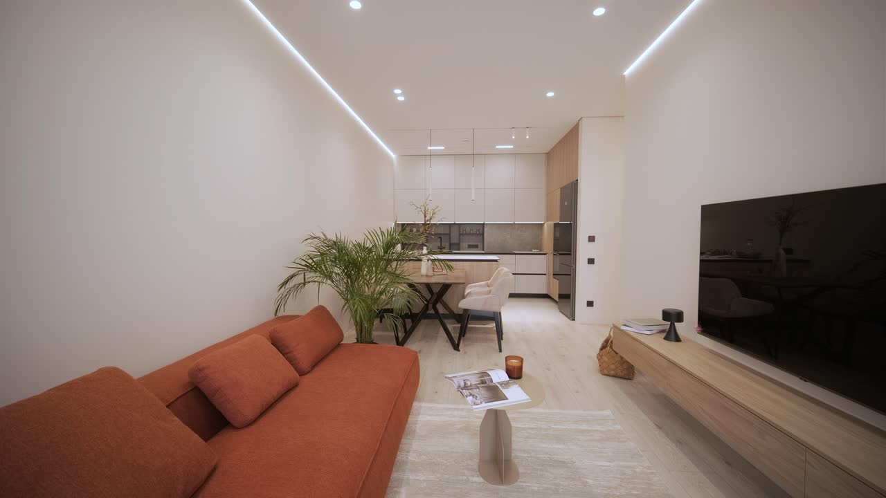 Modern Open-Concept Apartment Interior