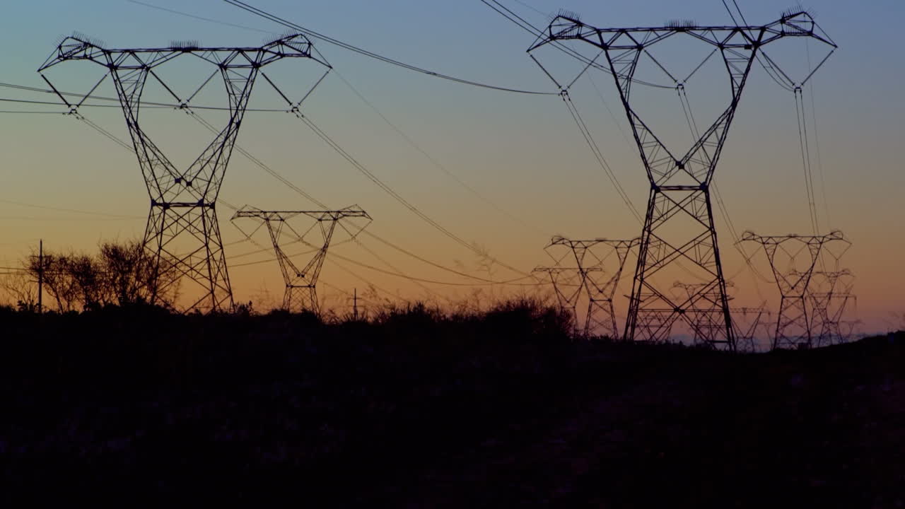 Animation of financial data processing over pylons