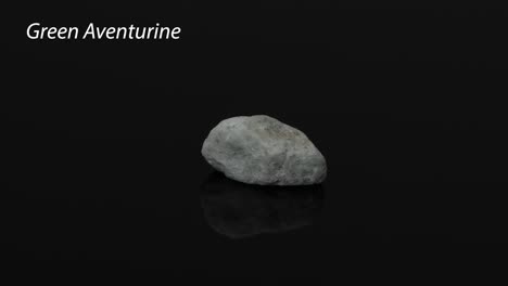 rotating view of a green aventurine stone