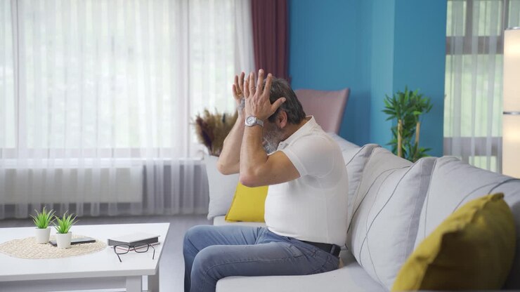 The man who divorced his wife is having a nervous breakdown.