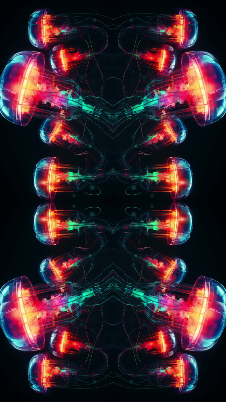 medusas flotando en el fondo abstracto ai