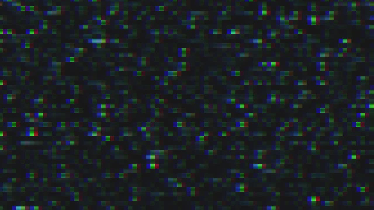 diseño único abstracto animación digital ruido de píxeles error de fallo daño de video
