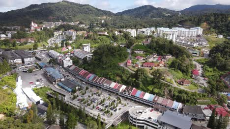 general landscape view of the brinchang district within the cameron highlands area of malaysia