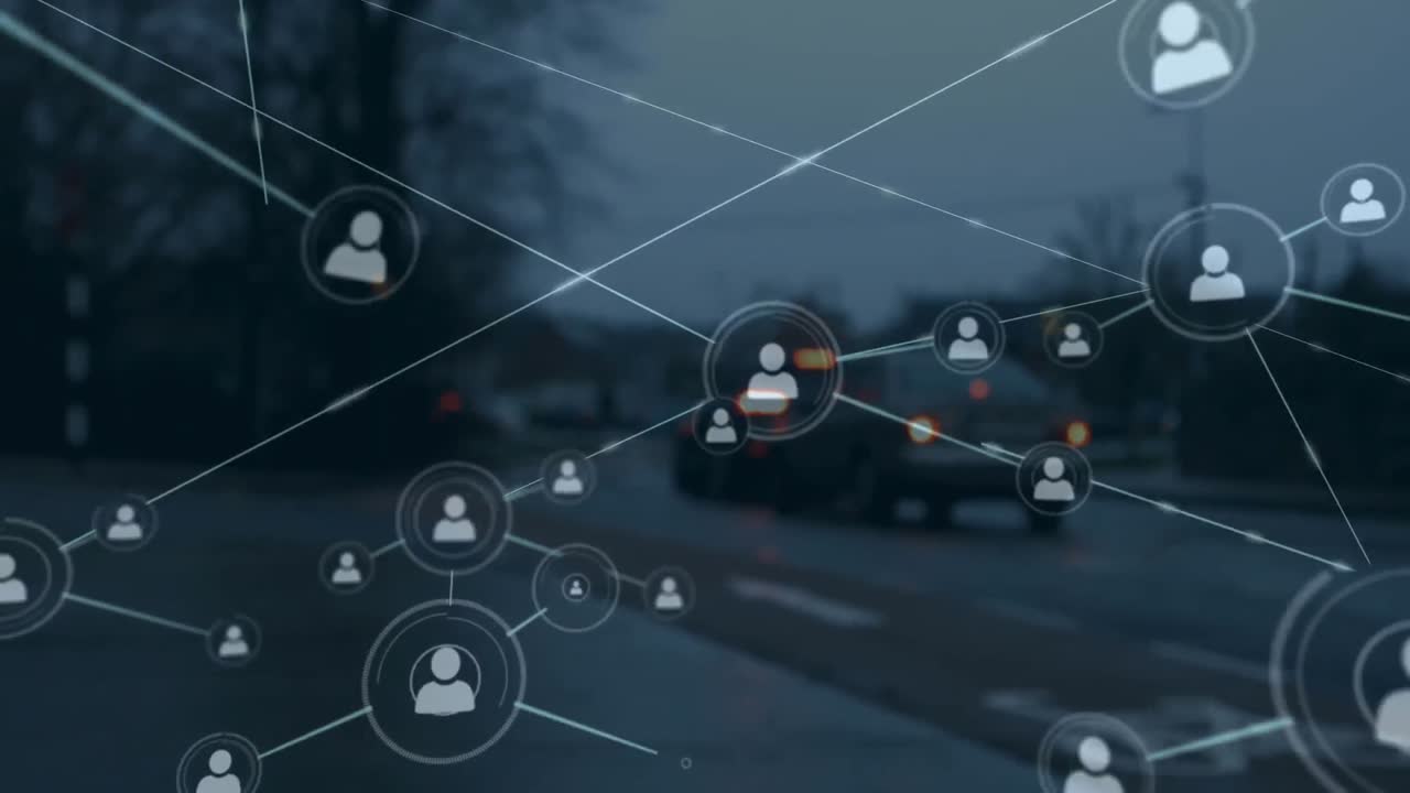 도시 풍경에 대한 통계와 연결된 네트워크의 활성화