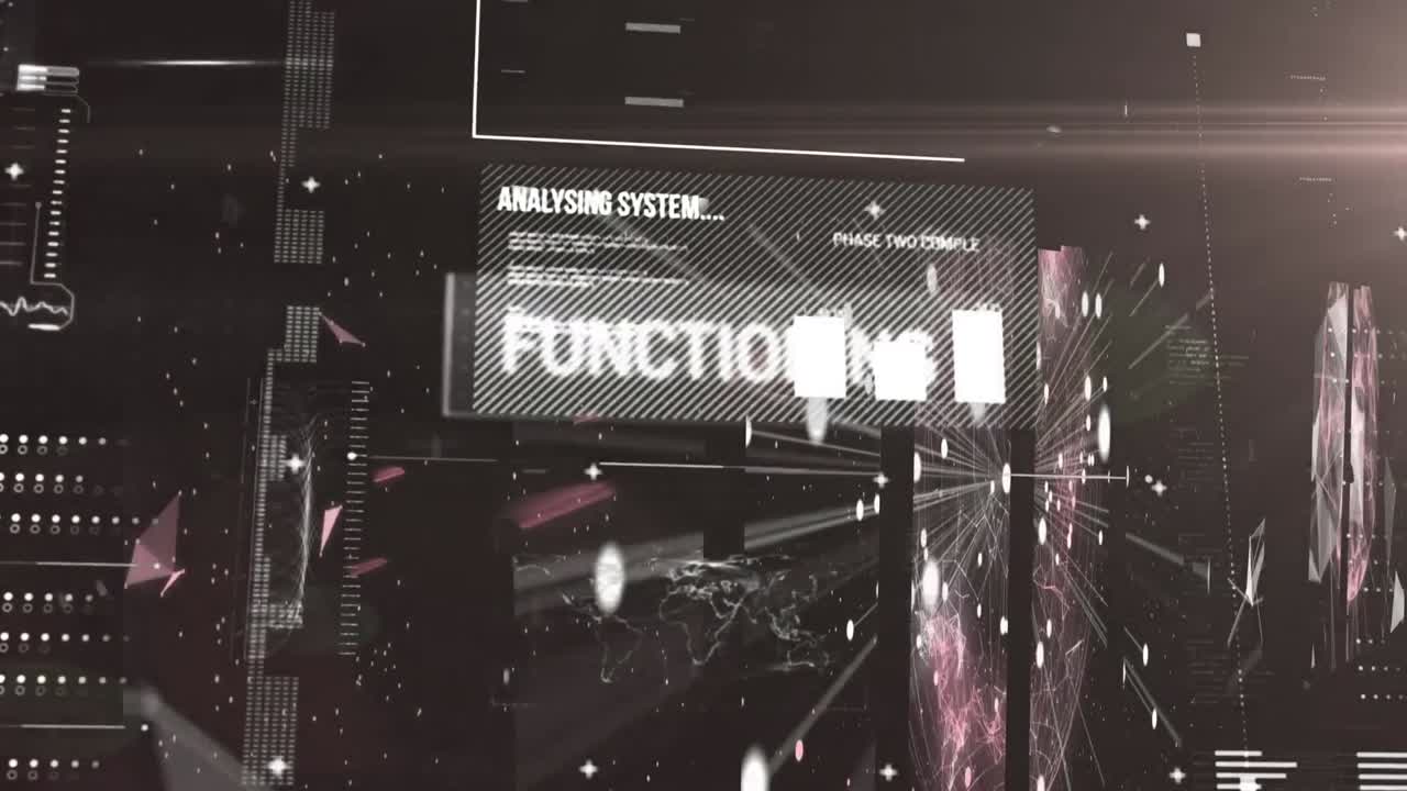 interfaz digital frente a un fondo negro