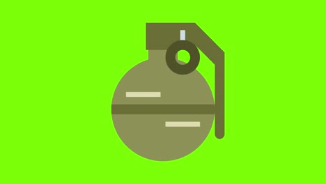 green screen , grenade, high quality