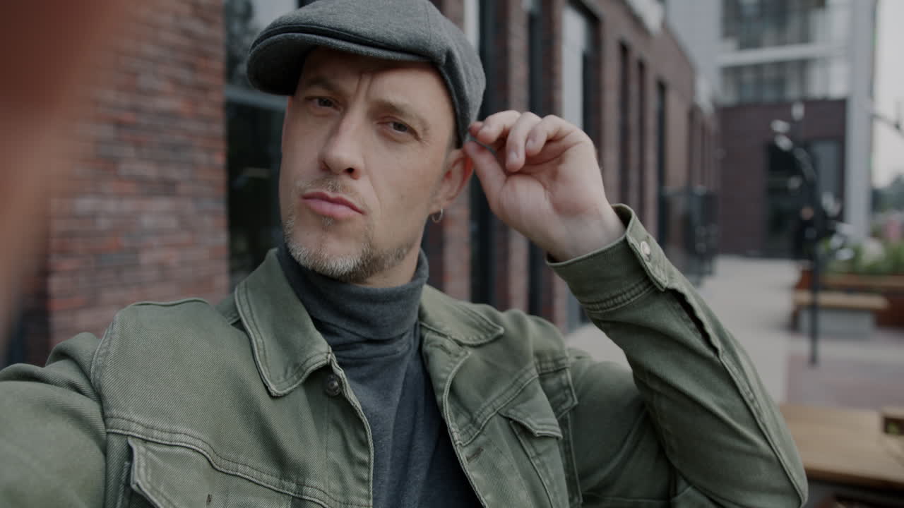 Man in Street Style Outfit