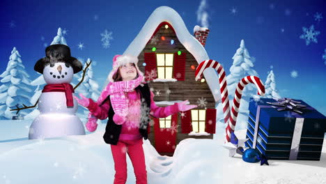 Little-girl-spinning-in-a-winter-wonderland