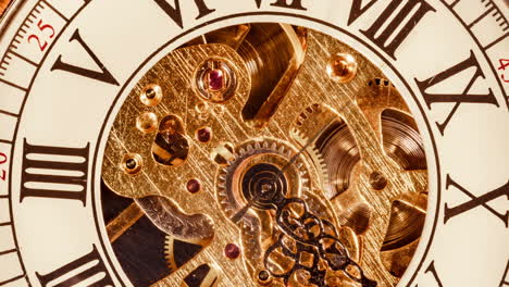 close up on vintage clock