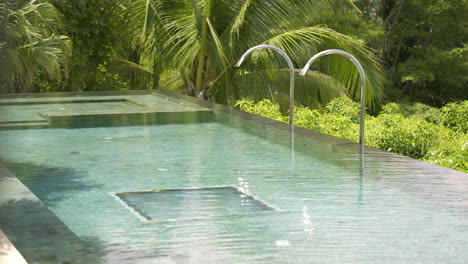 luxury infinity pool in tropical paradise