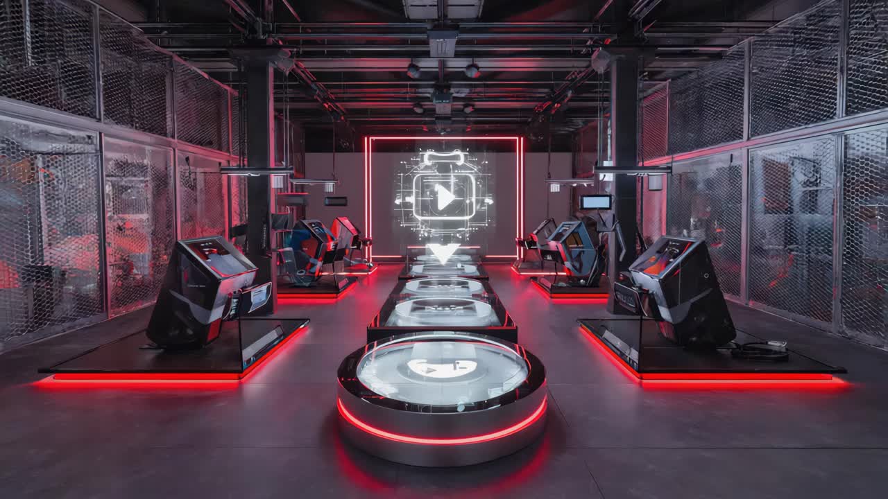 Futuristic VR Gaming Experience