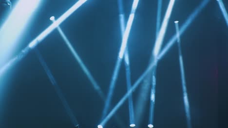 luces azules del escenario