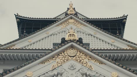 tenshu of osaka castle in osaka, japan