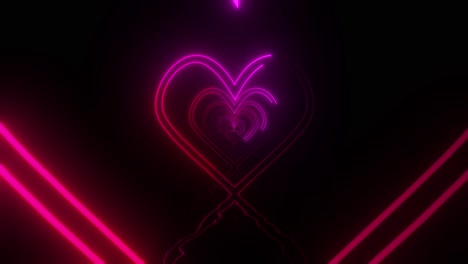 neon heart tunnel