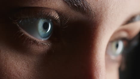 cierra los ojos macro abriendo la belleza humana natural