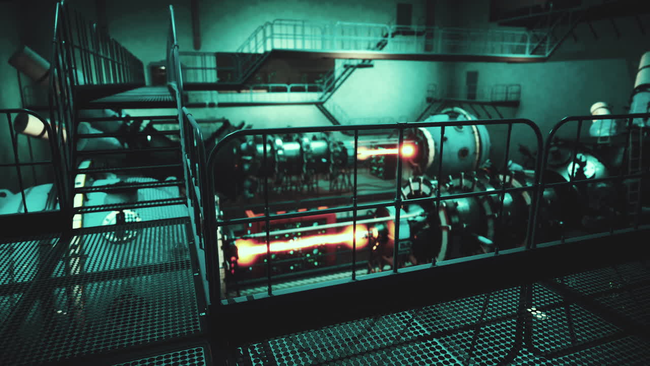 개념적인 하이테크 전력 열핵 또는 핵 원자로