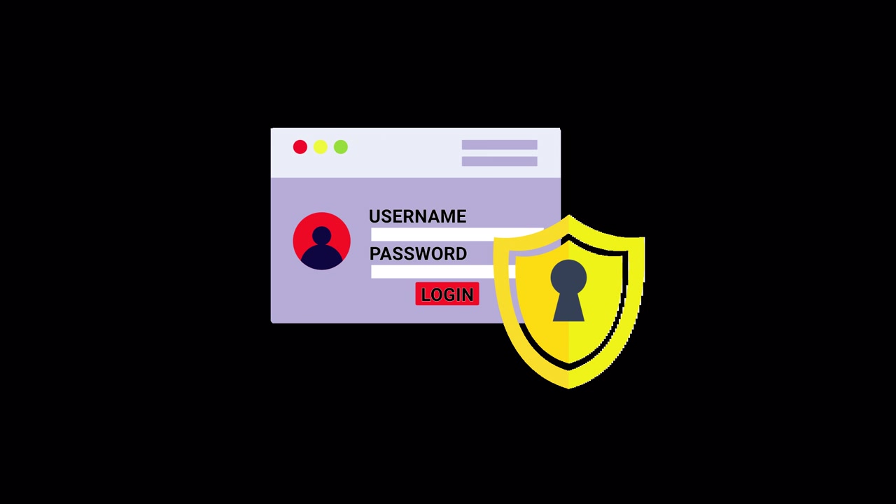 Animated Login Form with Security Shield Icon