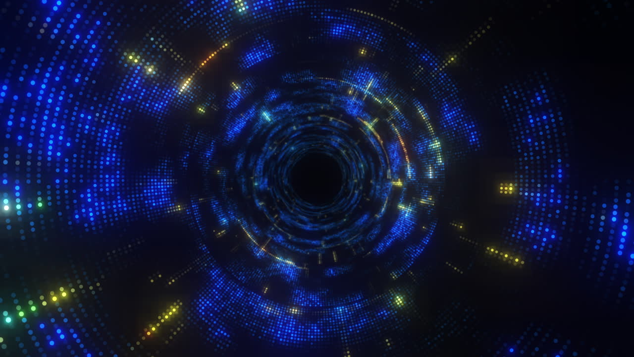 Abstract Glowing Tunnel