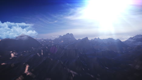 digital rendered mountain landscape