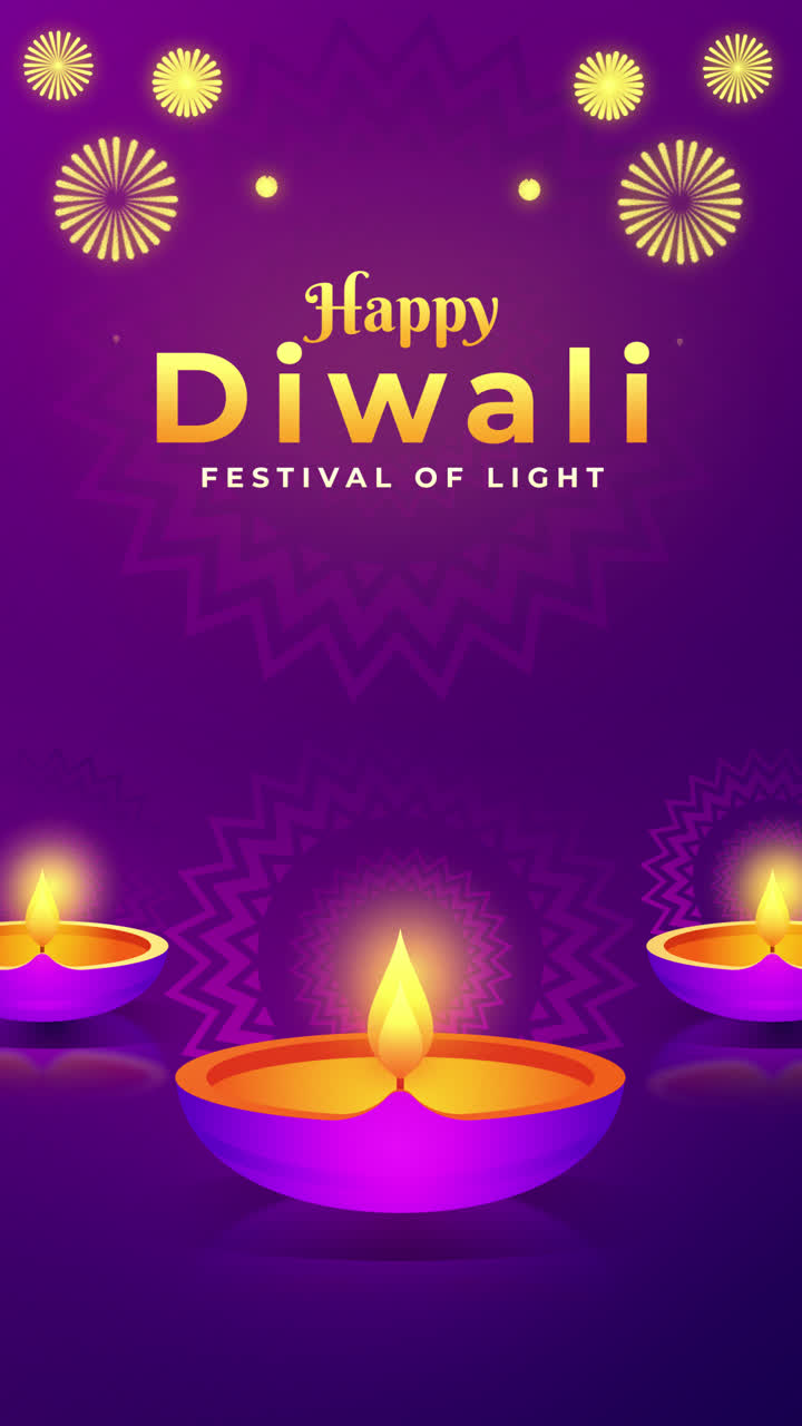 Glad Diwali Festival Plakat