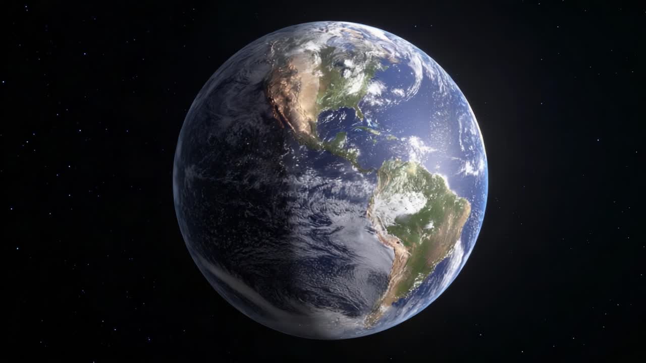 A Stunning Visual Journey Around Earth: Exploring Our Planet from Above, Showcasing the Beauty of Oceans, Continents, and Atmosphere in Two Captivating Frames