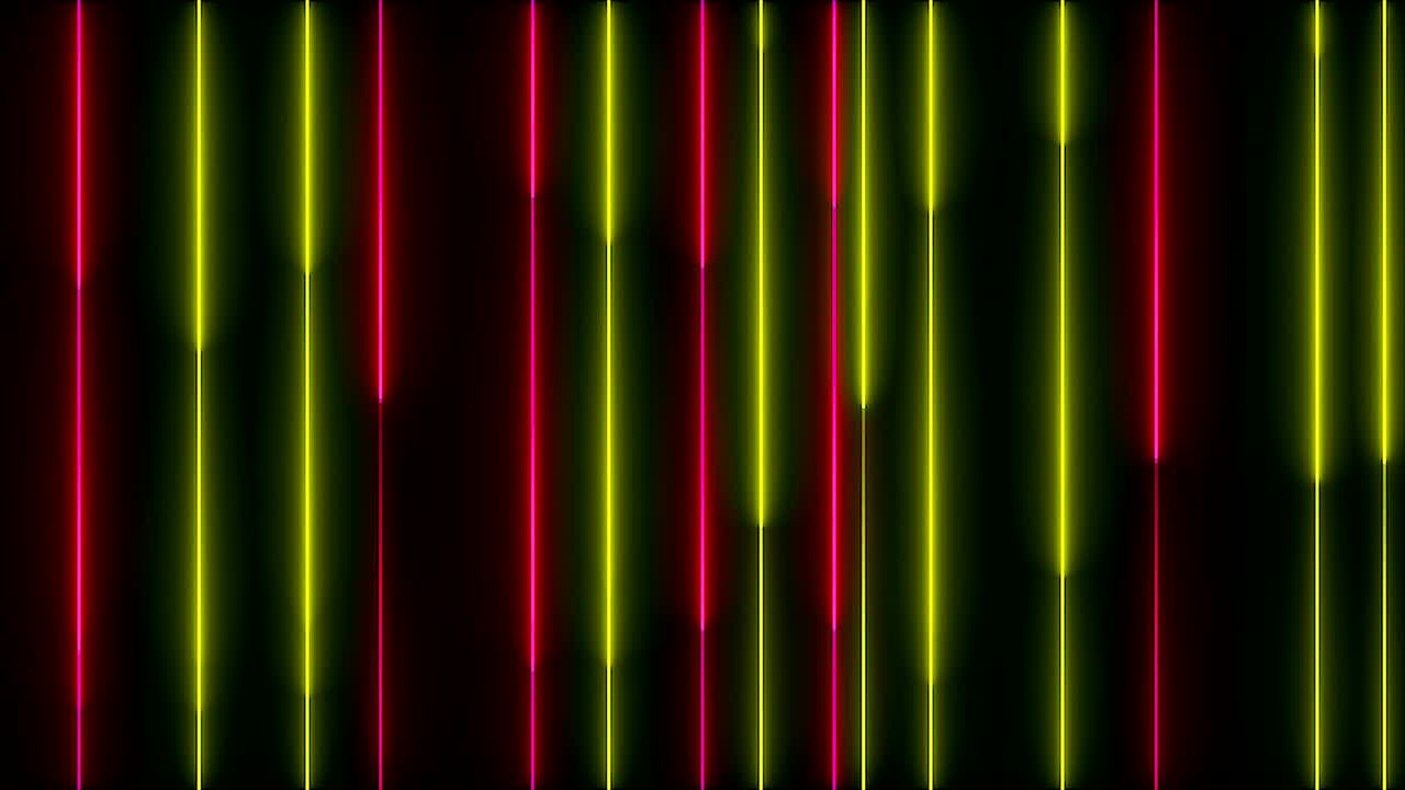 muchas líneas verticales de iluminación de neón, telón de fondo generado por computadora abstracta, renderizado en 3d