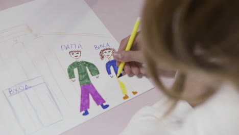 child drawing of family