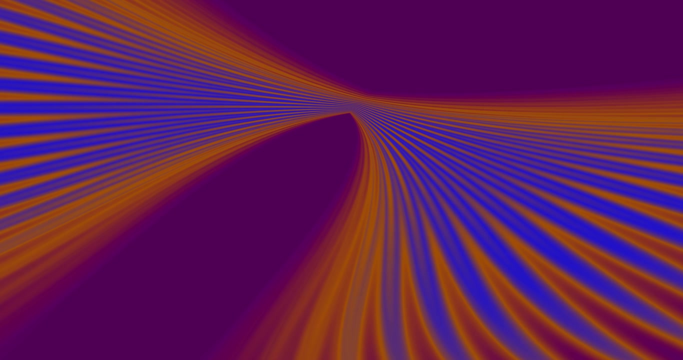 Abstract Motion Background with Glowing Orange and Blue Curved Lines