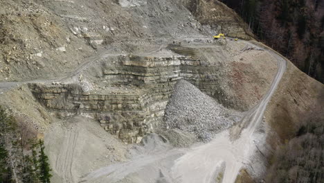 Aerial-of-a-quarry-in-Switzerland