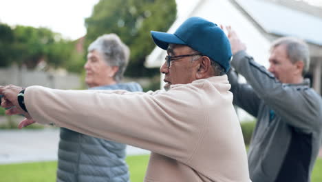 Hands,-stretching-or-old-people-in-park