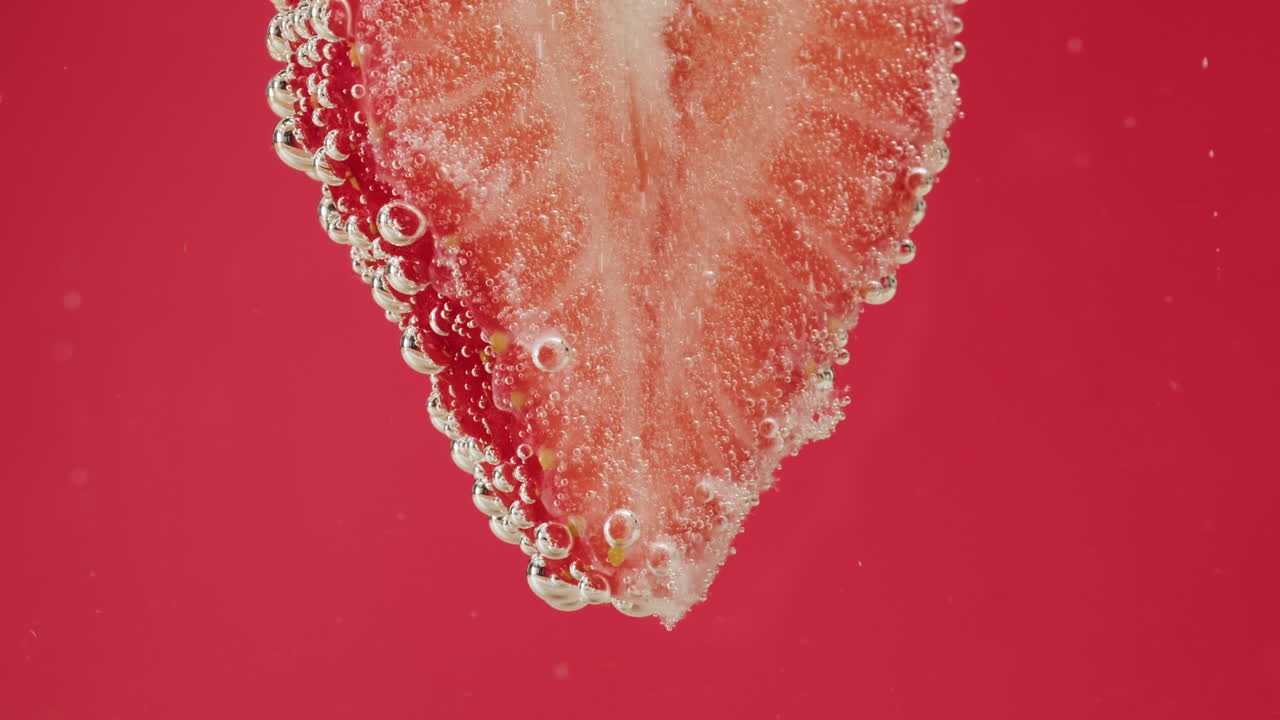 Strawberry Slice in Sparkling Water